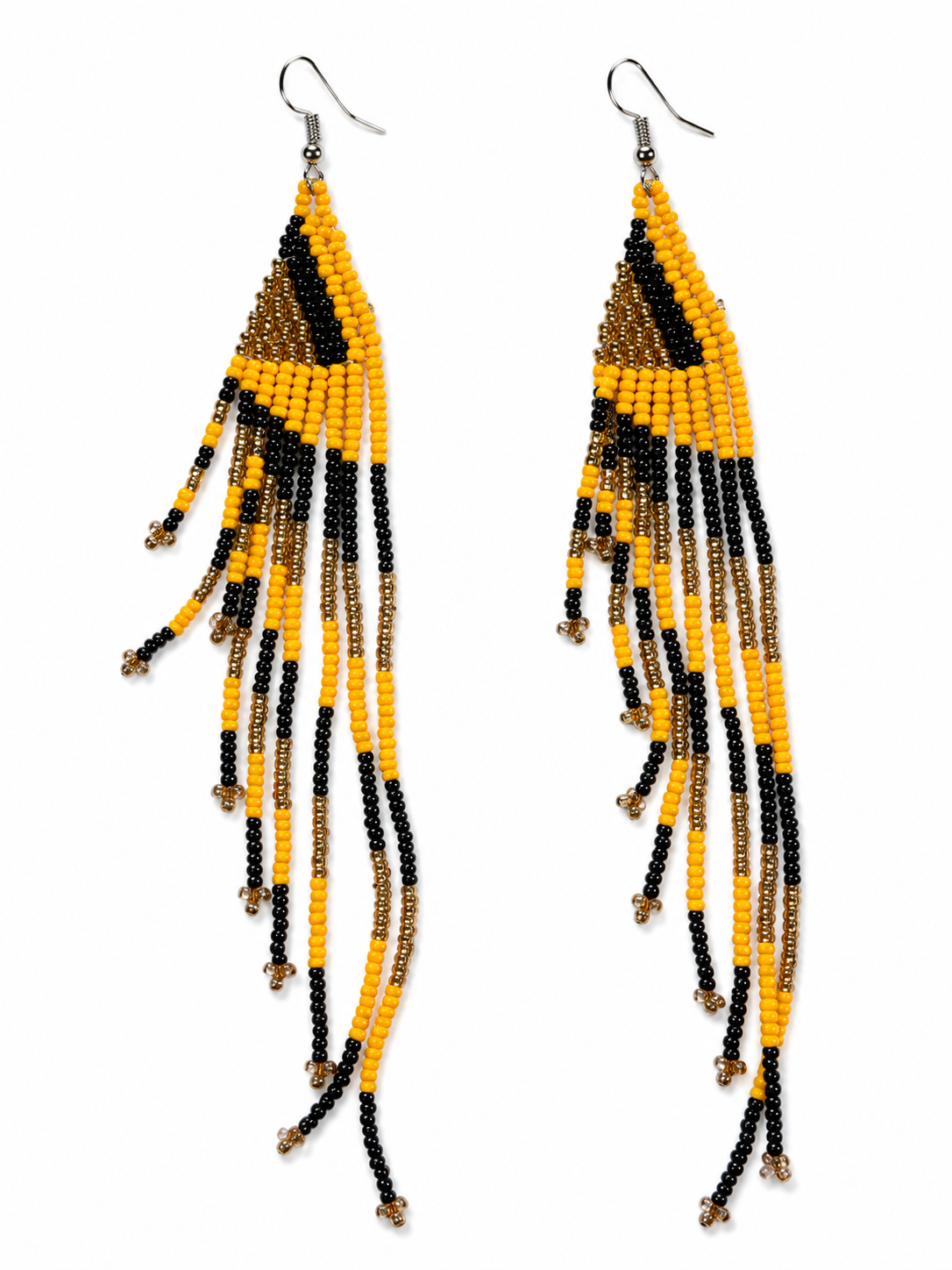 Golden Vine Earrings – Onyx