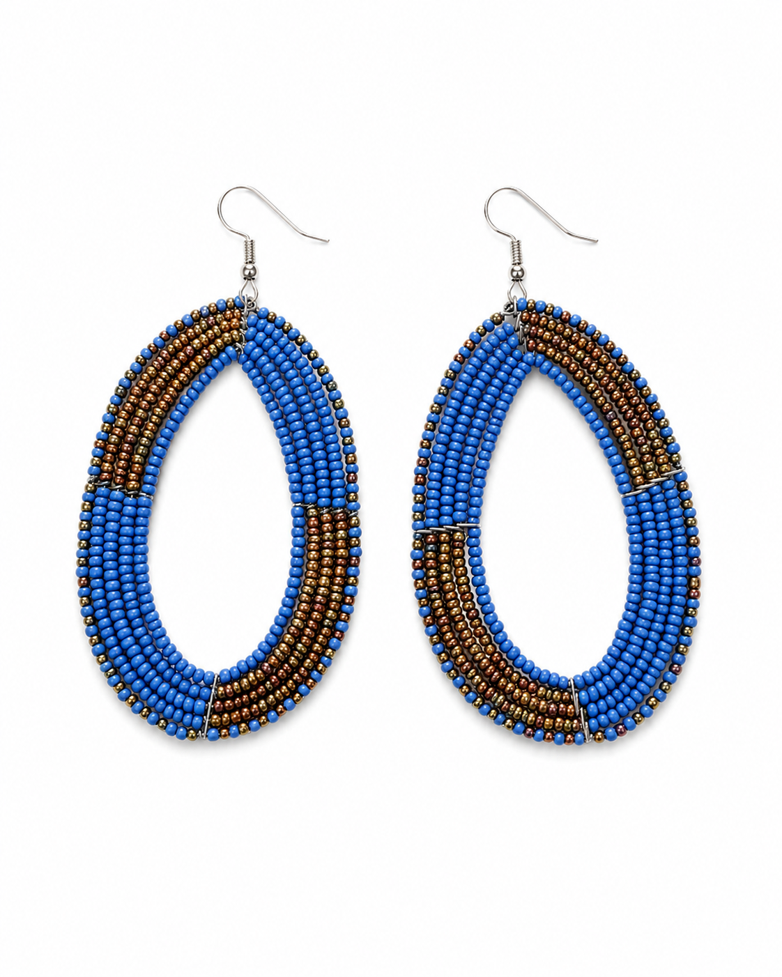 Coastal Blue Teardrop Earrings