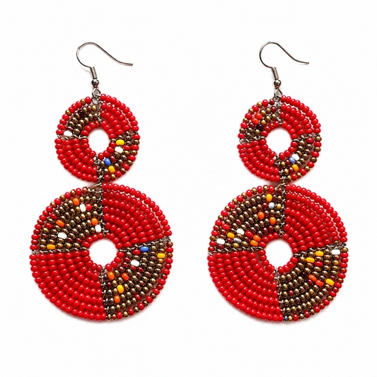 Ruby Cascade Earrings