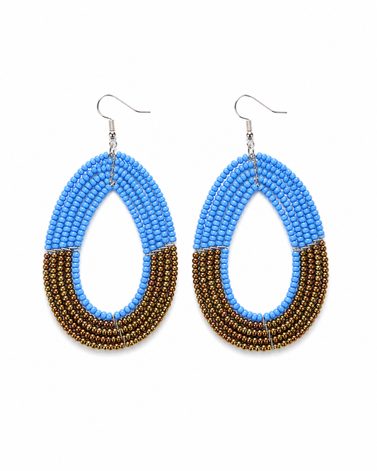 Sky & Earth Teardrop Earrings