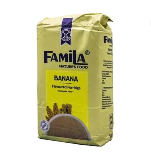 Famila Banana Flavored Porridge Flour 1kg (2.2lb)